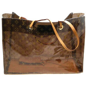 Louis Vuitton Cruise Vinyl Clear Tote Bag Monogram Cabas Brown LV